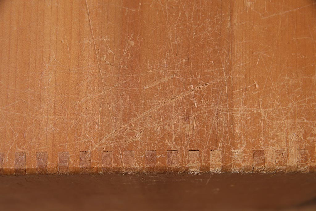 レトロ雑貨　昭和レトロ　キューブ型の大きな積み木【立方体・大】(飾り台、ディスプレイ雑貨)(R-038065)
