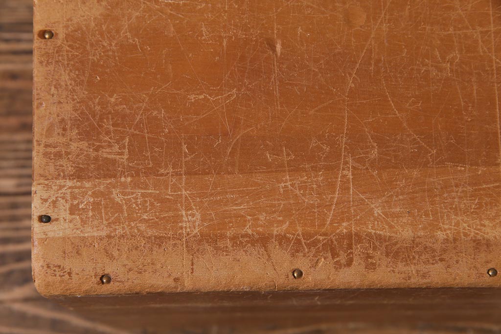 レトロ雑貨　昭和レトロ　キューブ型の大きな積み木【立方体・大】(飾り台、ディスプレイ雑貨)(R-038066)