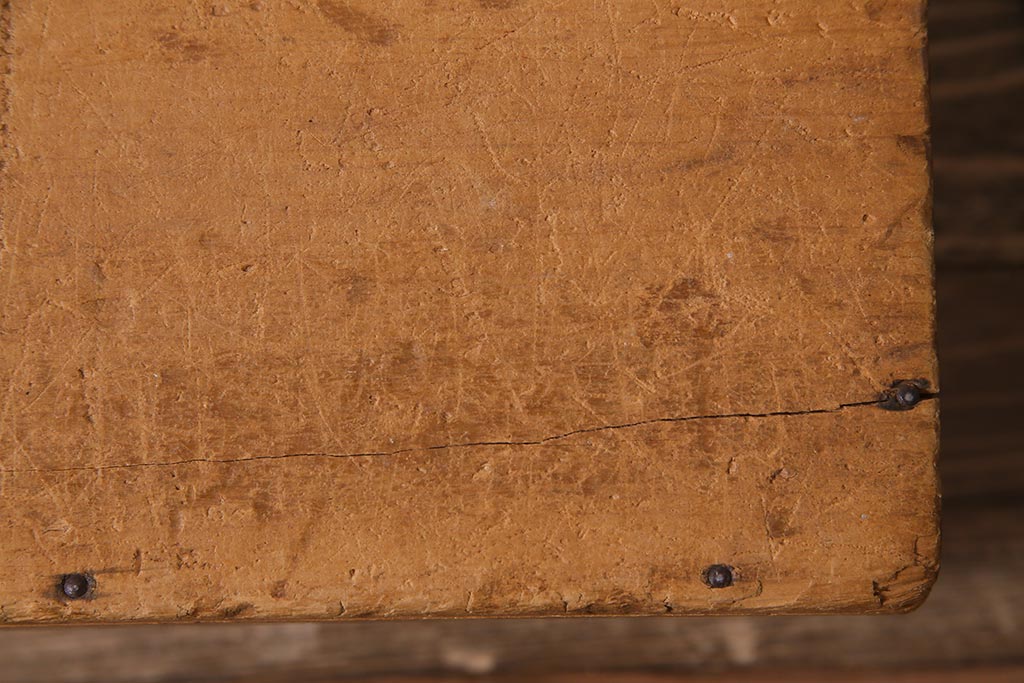 レトロ雑貨　昭和レトロ　キューブ型の大きな積み木【立方体・大】(飾り台、ディスプレイ雑貨)(R-038067)