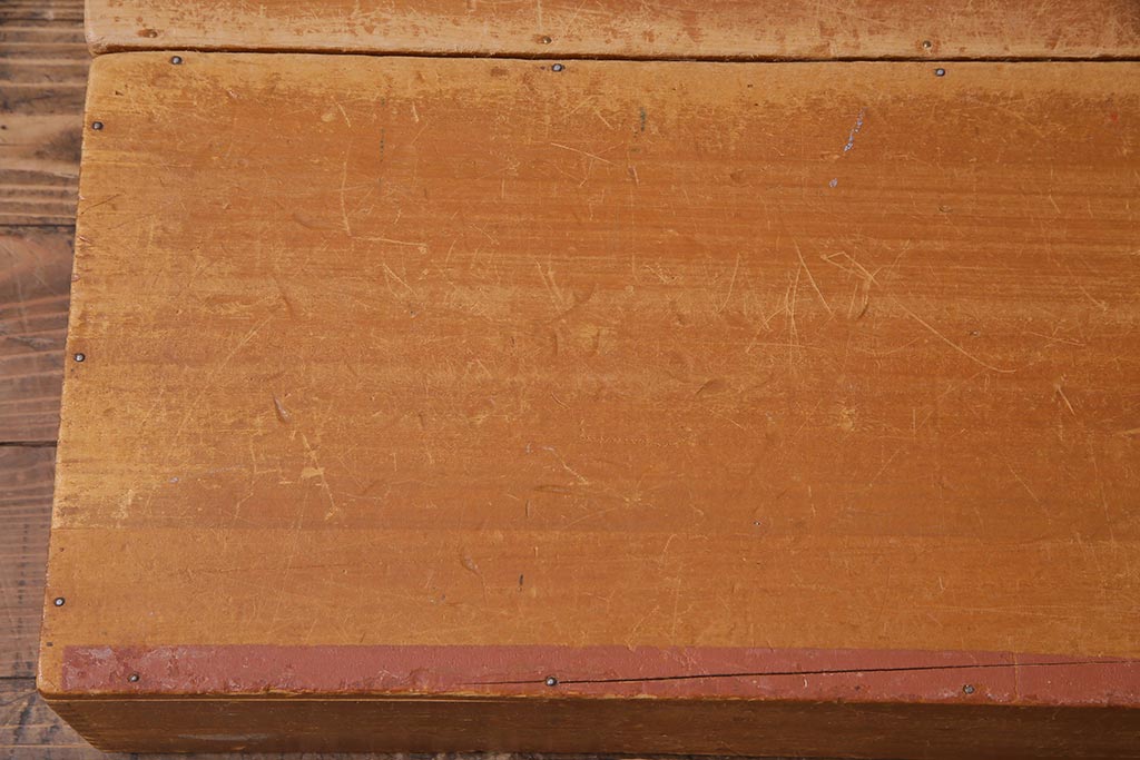レトロ雑貨　昭和レトロ　大きな積み木セット【直方体・大/2ヶ組】(飾り台、ディスプレイ雑貨)(R-038083)