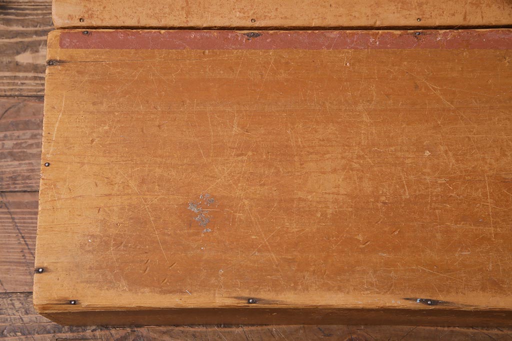 レトロ雑貨　昭和レトロ　大きな積み木セット【直方体・大/2ヶ組】(飾り台、ディスプレイ雑貨)(R-038088)