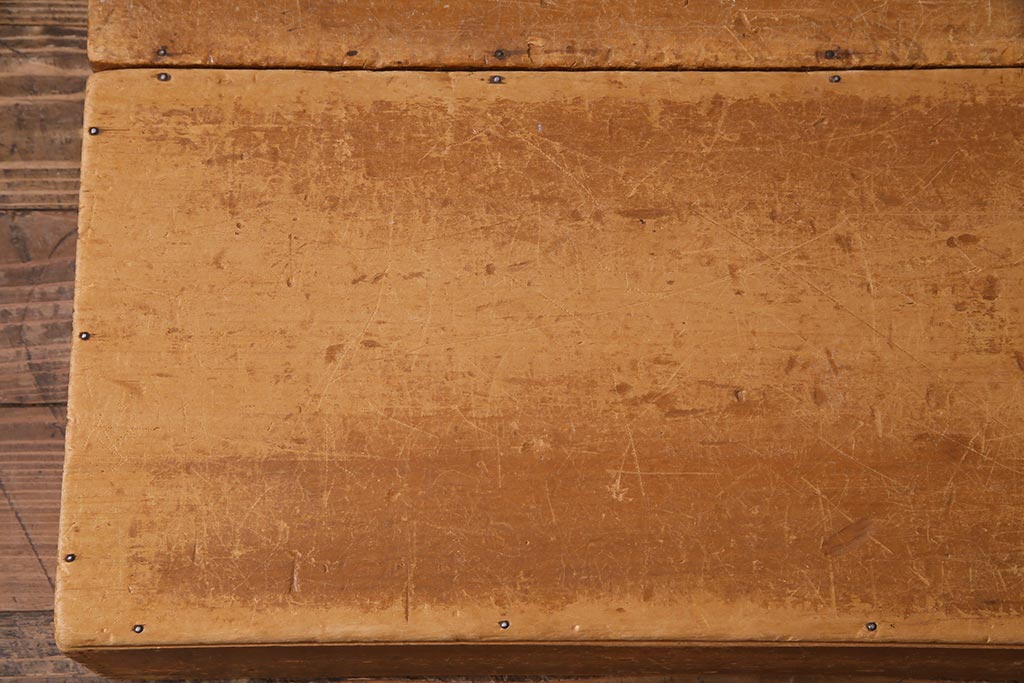 レトロ雑貨　昭和レトロ　大きな積み木セット【直方体・大/2ヶ組】(飾り台、ディスプレイ雑貨)(R-038090)