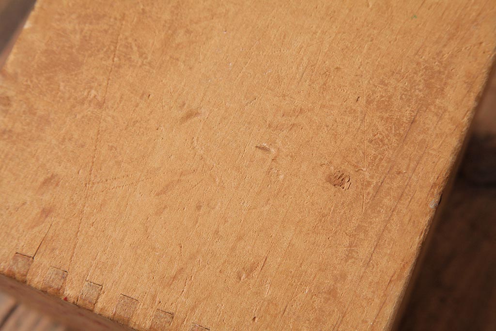 アンティーク雑貨　昭和レトロ　懐かしさ溢れる積み木セット【マルチ/7ヶ組】(飾り台、花台、ディスプ
レイ雑貨)(R-038091)