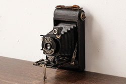 アンティーク雑貨　NO.1 Pocket kodak(ナンバーワン ポケット コダック)　カナダ製　クラシックカメラ(蛇腹カメラ)(R-038104)