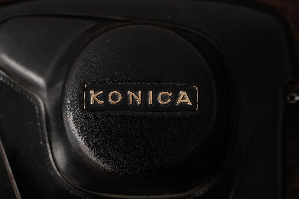 ビンテージ雑貨　KONICA(コニカ)　Auto S　ヴィンテージカメラ　ケース付き(R-038106)