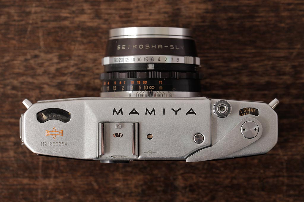 ビンテージ雑貨　MAMIYA(マミヤ)　オートデラックス　セコールFC　48mm　ヴィンテージカメラ　F1.7　ケース付き(R-038111)