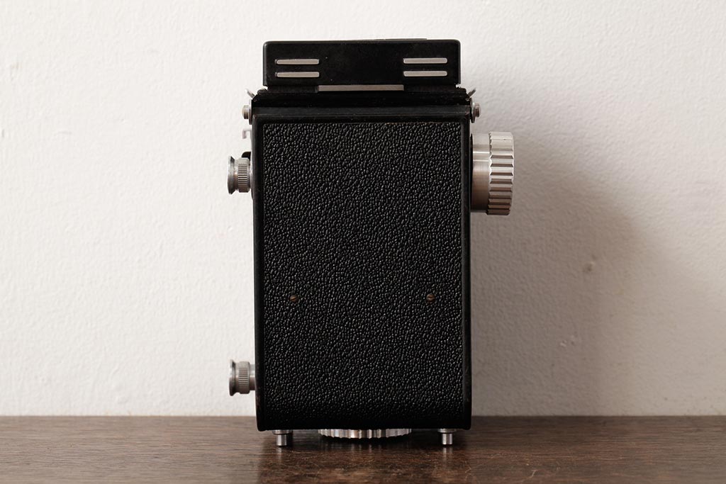 アンティーク雑貨　RICOHFLEX　DIA(リコーフレックス　ダイヤ)　箱付き　レトロな外観がおしゃれな二眼レフカメラ(R-038116)