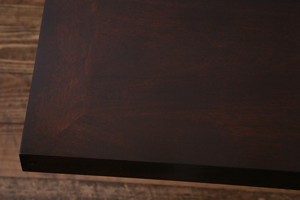 当店リメイク　松本民芸家具　明るい雰囲気が魅力的な当店ペイントのライティングビューロー(ワークデスク、机、在宅ワーク、在宅用)(R-038124)