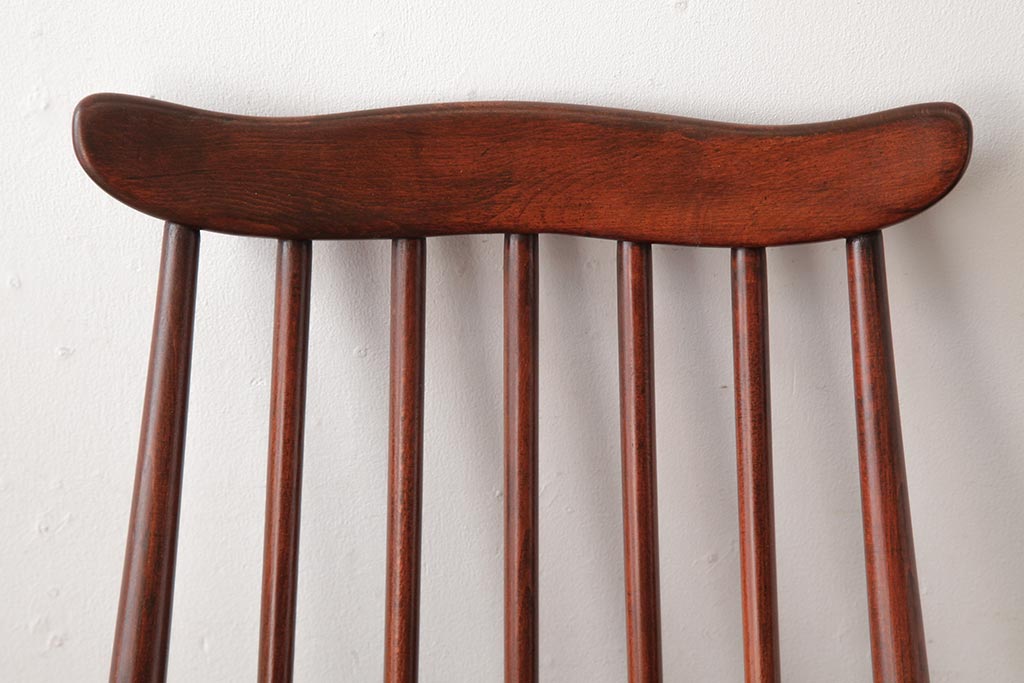 ヴィンテージ家具　イギリスビンテージ　ERCOL(アーコール)　ゴールドスミス　落ち着いた色味のチェア (ダイニングチェア、椅子)(R-038126)