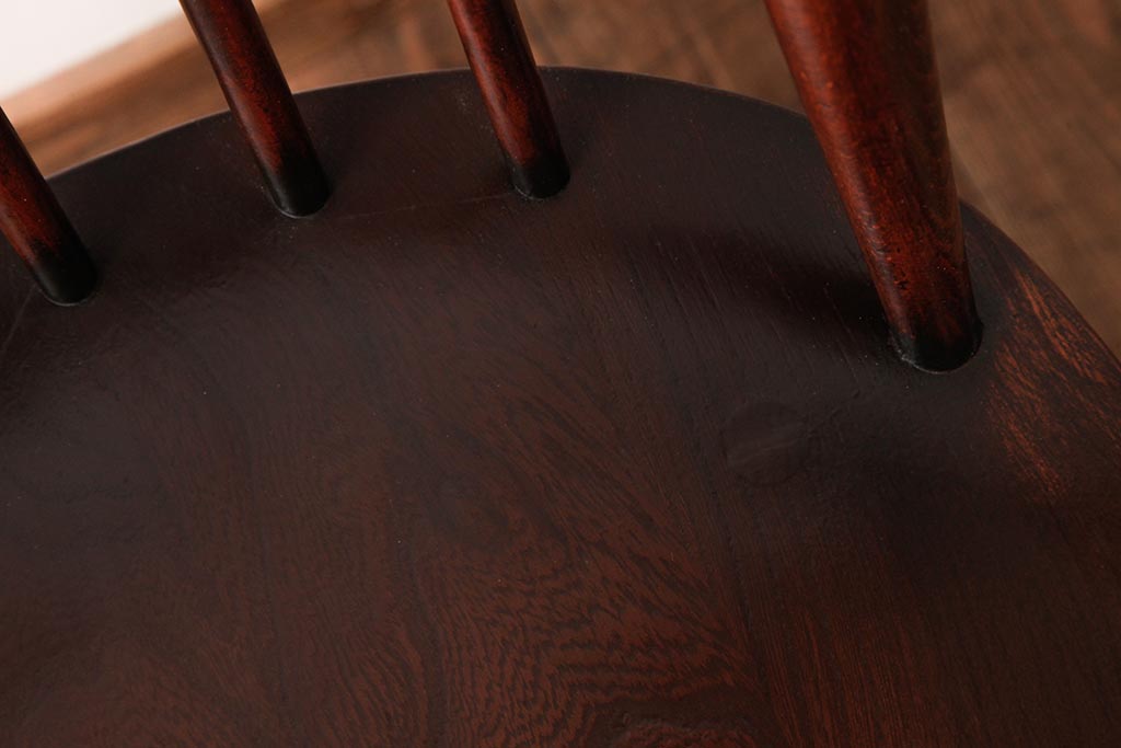 ヴィンテージ家具　イギリスビンテージ　ERCOL(アーコール)　ゴールドスミス　落ち着いた色味のチェア (ダイニングチェア、椅子)(R-038126)