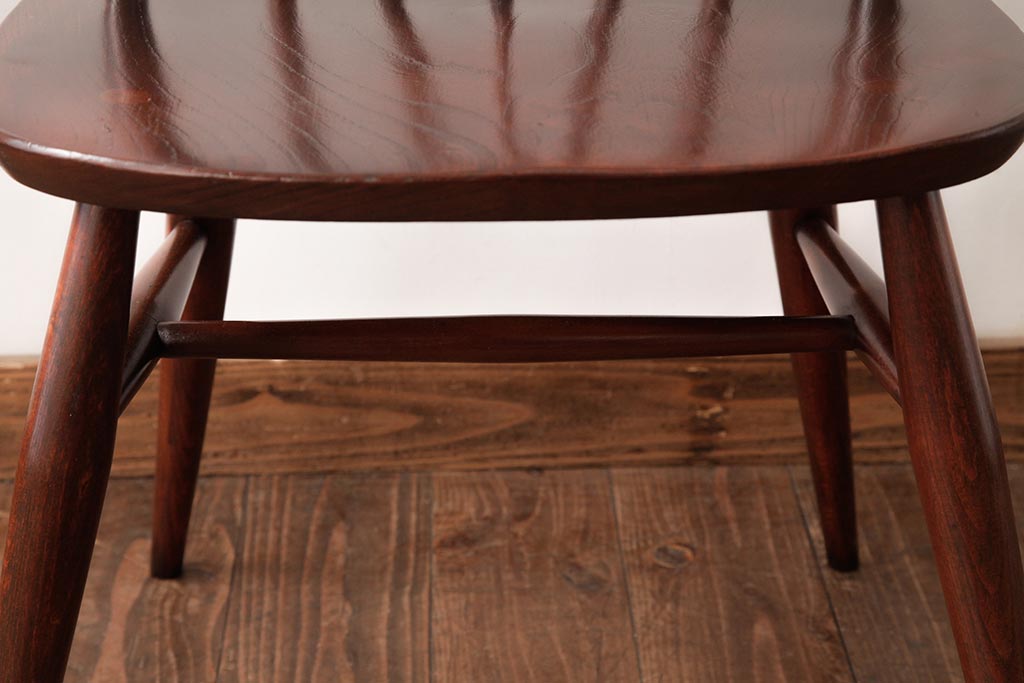 ヴィンテージ家具　イギリスビンテージ　ERCOL(アーコール)　ゴールドスミス　落ち着いた色味のチェア (ダイニングチェア、椅子)(R-038126)