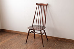 ヴィンテージ家具　イギリスビンテージ　ERCOL(アーコール)　ゴールドスミス　落ち着いた色味のチェア (ダイニングチェア、椅子)(R-038126)