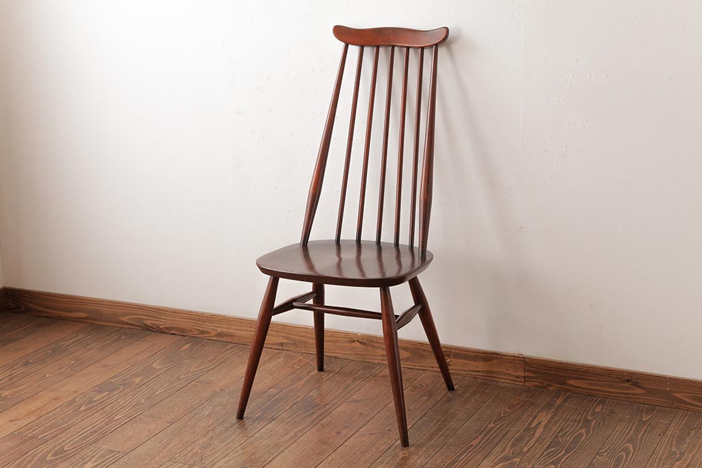 ヴィンテージ家具　イギリスビンテージ　ERCOL(アーコール)　ゴールドスミス　シンプルスタイリッシュなチェア (ダイニングチェア、椅子)(R-038127)