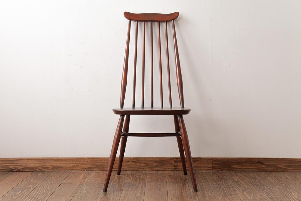 ヴィンテージ家具　イギリスビンテージ　ERCOL(アーコール)　ゴールドスミス　シンプルスタイリッシュなチェア (ダイニングチェア、椅子)(R-038127)