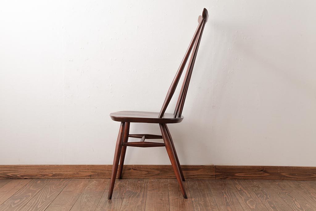 ヴィンテージ家具　イギリスビンテージ　ERCOL(アーコール)　ゴールドスミス　シンプルスタイリッシュなチェア (ダイニングチェア、椅子)(R-038127)