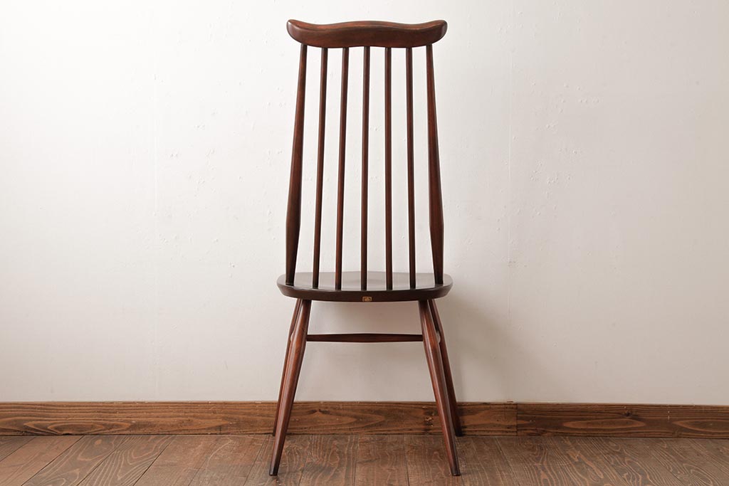 ヴィンテージ家具　イギリスビンテージ　ERCOL(アーコール)　ゴールドスミス　シンプルスタイリッシュなチェア (ダイニングチェア、椅子)(R-038127)