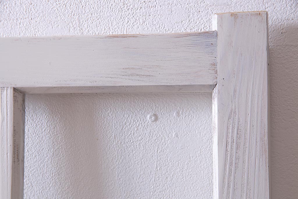 アンティーク建具 ペイント すりガラス 爽やかなホワイトカラー