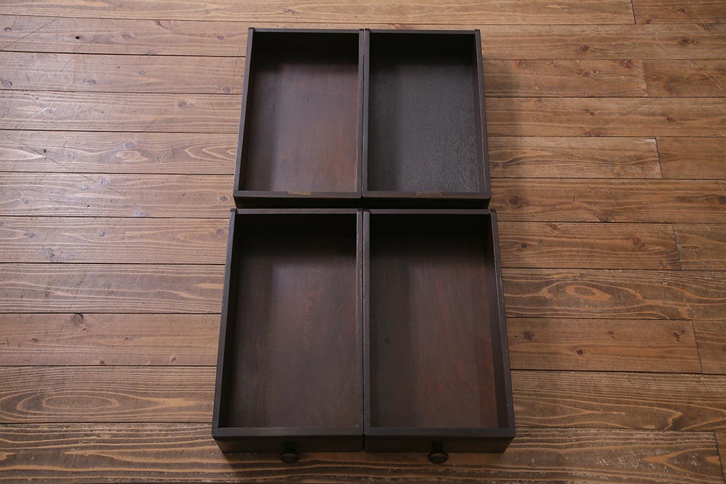 ヴィンテージ家具　イギリスビンテージ　ERCOL(アーコール)　Old Colonial(オールドコロニアル)　両袖デスク(両袖机、在宅ワーク、在宅用ライティングデスク、ワークデスク)(R-038159)
