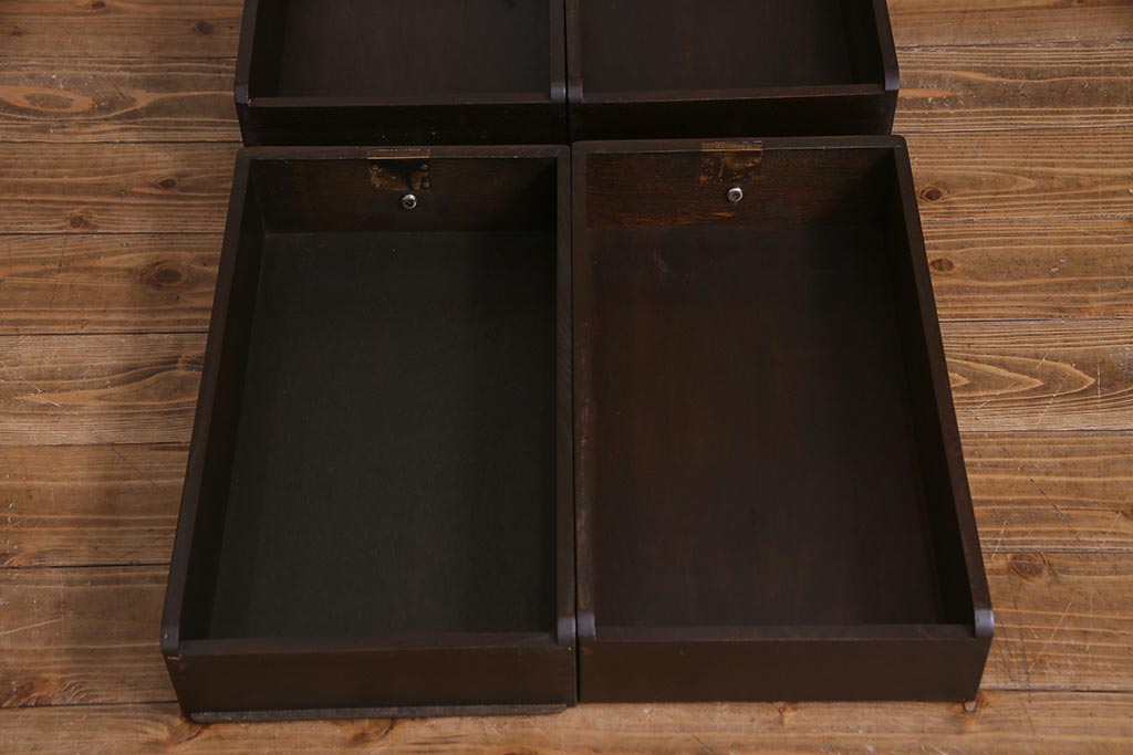 ヴィンテージ家具　イギリスビンテージ　ERCOL(アーコール)　Old Colonial(オールドコロニアル)　両袖デスク(両袖机、在宅ワーク、在宅用ライティングデスク、ワークデスク)(R-038159)