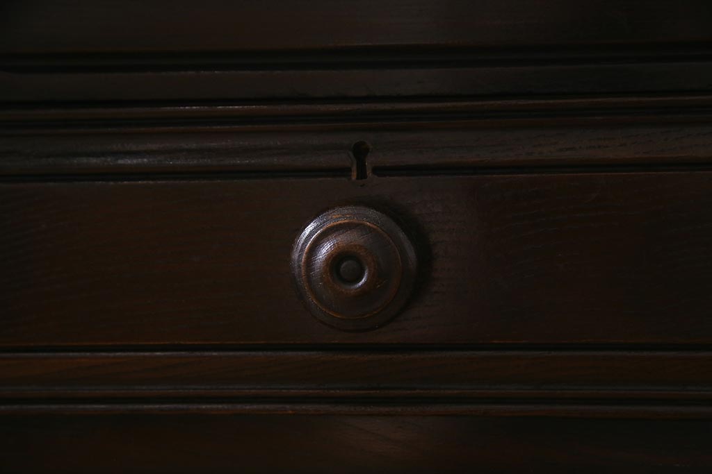 ヴィンテージ家具　イギリスビンテージ　ERCOL(アーコール)　Old Colonial(オールドコロニアル)　両袖デスク(両袖机、在宅ワーク、在宅用ライティングデスク、ワークデスク)(R-038159)