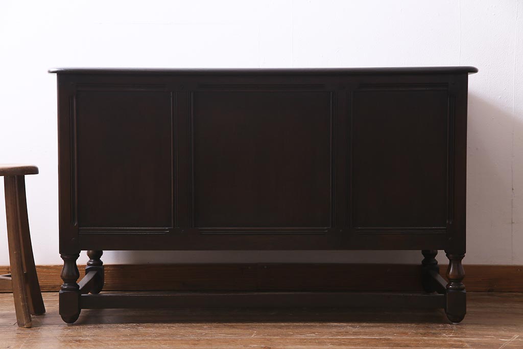 ヴィンテージ家具　イギリスビンテージ　ERCOL(アーコール)　Old Colonial(オールドコロニアル)　両袖デスク(両袖机、在宅ワーク、在宅用ライティングデスク、ワークデスク)(R-038159)