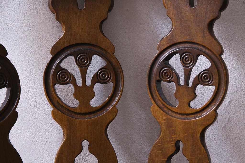 ヴィンテージ家具　イギリスビンテージ　ERCOL(アーコール)　素朴で愛らしいシスルバックチェア(ダイニングチェア、椅子)(R-038179)