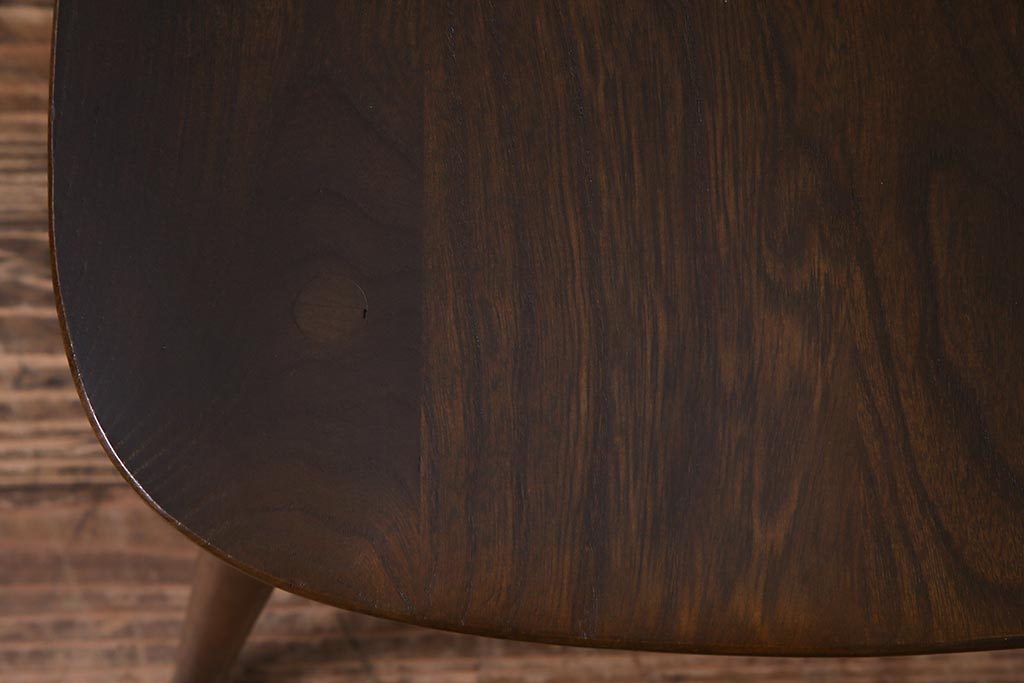 ヴィンテージ家具　イギリスビンテージ　ERCOL(アーコール)　素朴で愛らしいシスルバックチェア(ダイニングチェア、椅子)(R-038179)