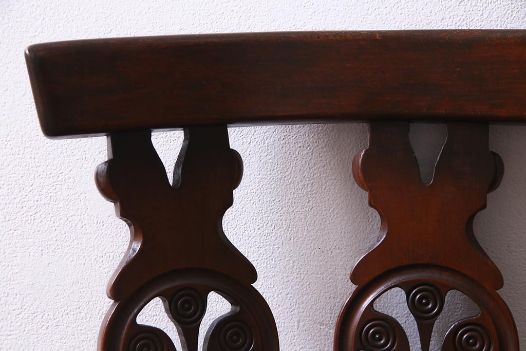 ヴィンテージ家具　イギリスビンテージ　ERCOL(アーコール)　上品な佇まいのシスルバックチェア(ダイニングチェア、椅子)(R-038181)