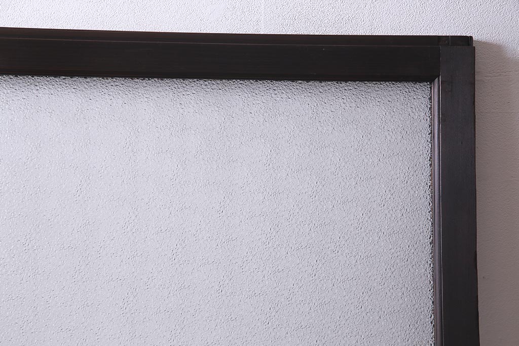 アンティーク建具　和製アンティーク　大判のダイヤガラスが魅力のガラス戸1枚(引き戸、建具)(R-038199)