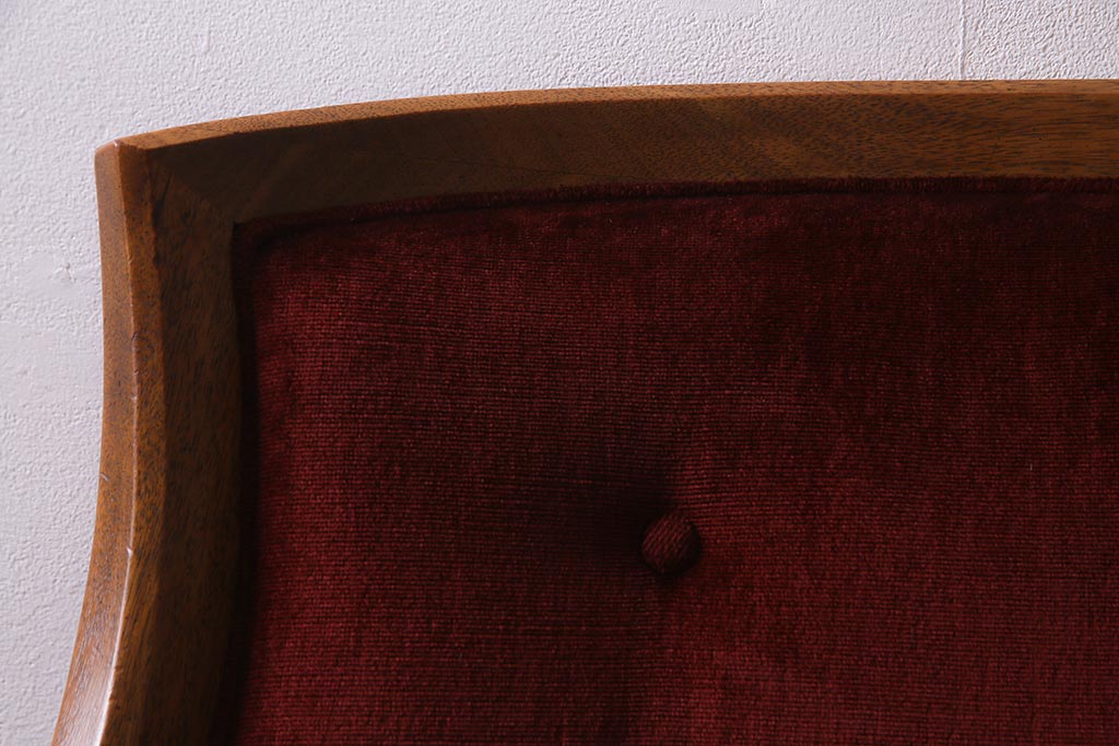 中古　DREXEL HERITAGE(ドレクセルヘリテイジ)　Upholstery(アップホルスタリー)　クラシカルな雰囲気漂うローバックチェア(1人掛けソファ、アームソファ)(定価約45万円)(R-038218)