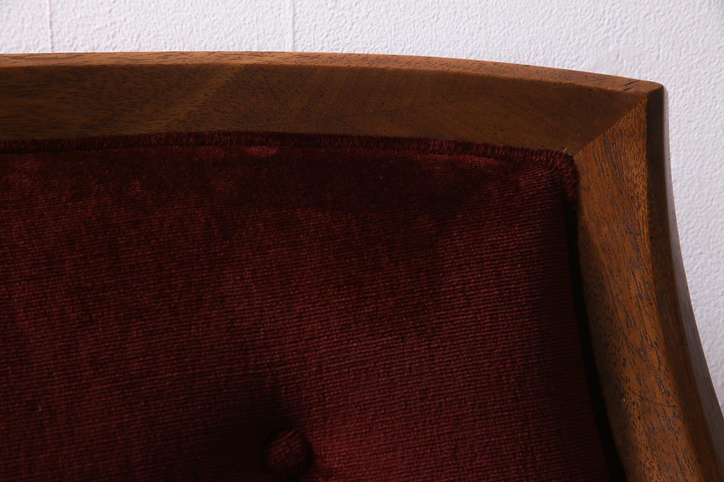 中古　DREXEL HERITAGE(ドレクセルヘリテイジ)　Upholstery(アップホルスタリー)　クラシカルな雰囲気漂うローバックチェア(1人掛けソファ、アームソファ)(定価約45万円)(R-038218)