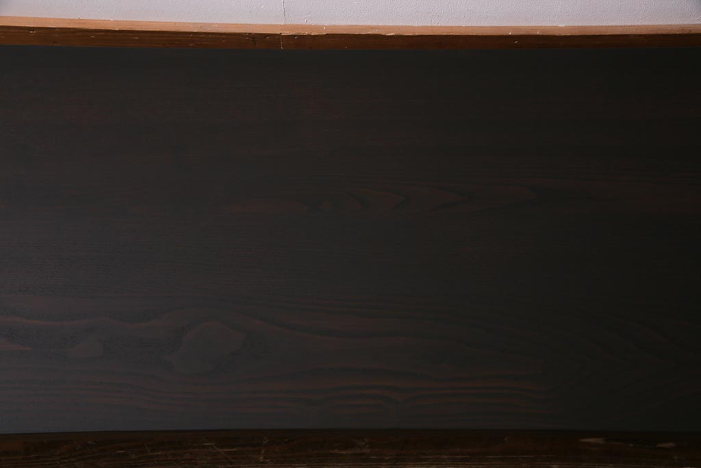 アンティーク家具　和製アンティーク　天板リメイク極厚栗材　シンプルなローテーブル(座卓、センターテーブル)(R-038303)