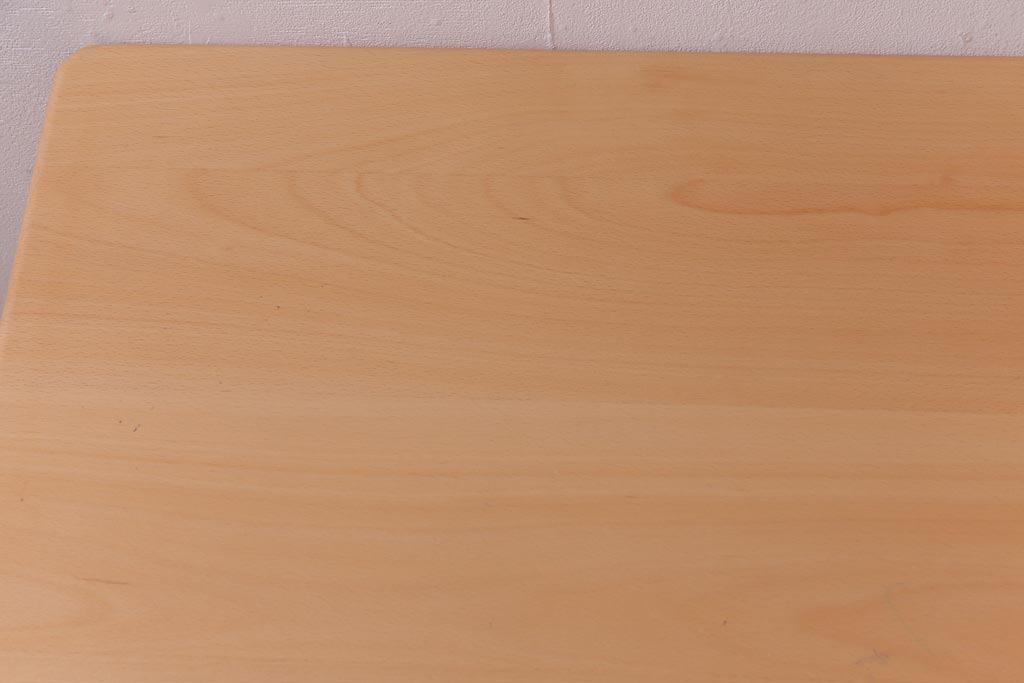 中古　飛騨産業　キツツキ　kids furniture　KF154TB　ビーチ材　キッズスタッキングテーブル(キャスター付きテーブル)(R-038396)