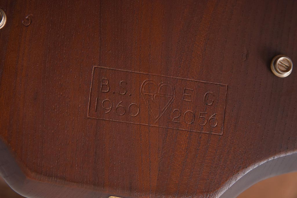 ヴィンテージ家具　イギリスビンテージ　ERCOL(アーコール)　希少!洗練された佇まいのラダーバックチェア(ダイニングチェア、椅子)(R-038472)