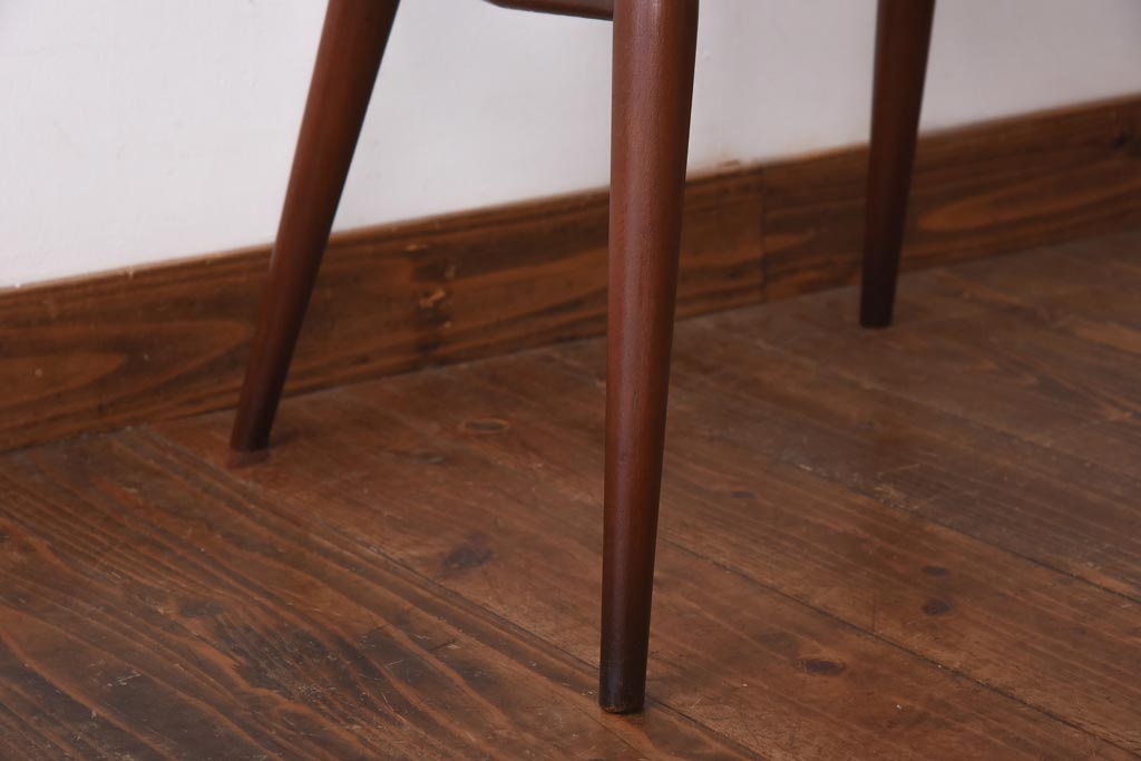 ヴィンテージ家具　イギリスビンテージ　ERCOL(アーコール)　希少!洗練された佇まいのラダーバックチェア(ダイニングチェア、椅子)(R-038474)