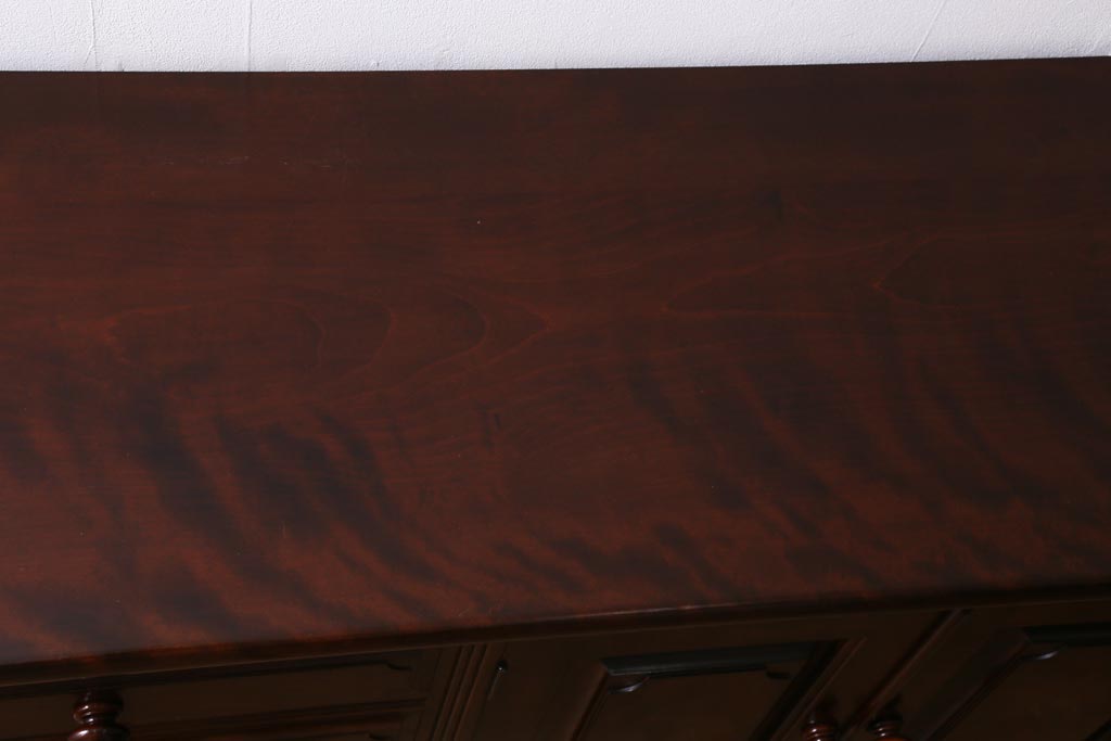 中古美品　松本民芸家具　レア!洗練された佇まいのクリテンザサイドボード(リビングボード、収納棚)(R-038561)