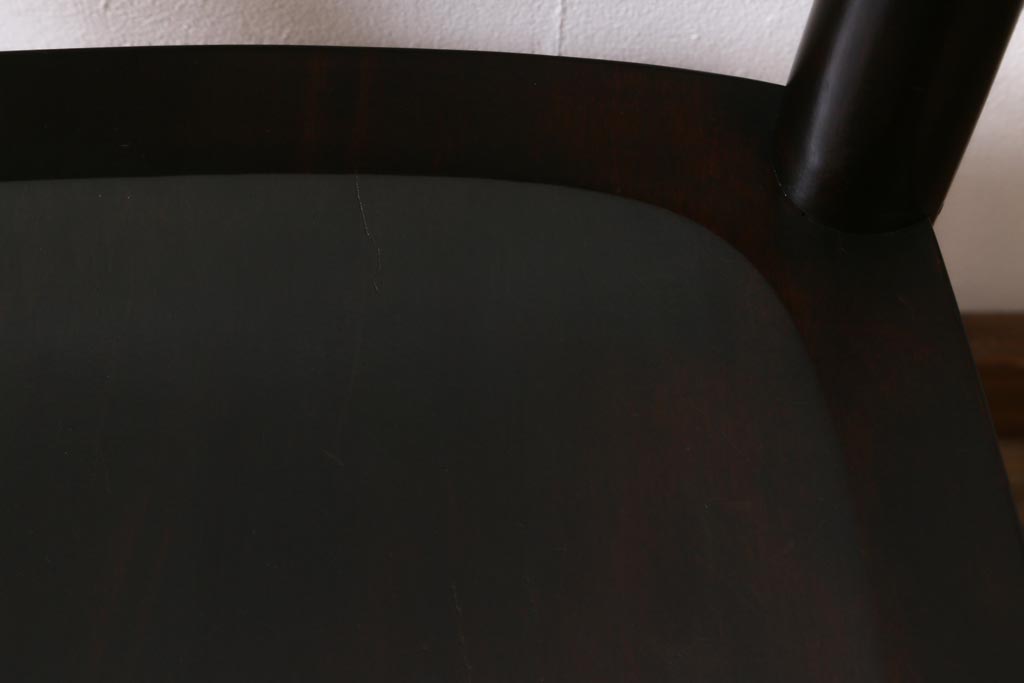 中古　松本民芸家具　シンプルなデザインが魅力的なラダーバックチェア(ダイニングチェア、椅子)(R-038604)