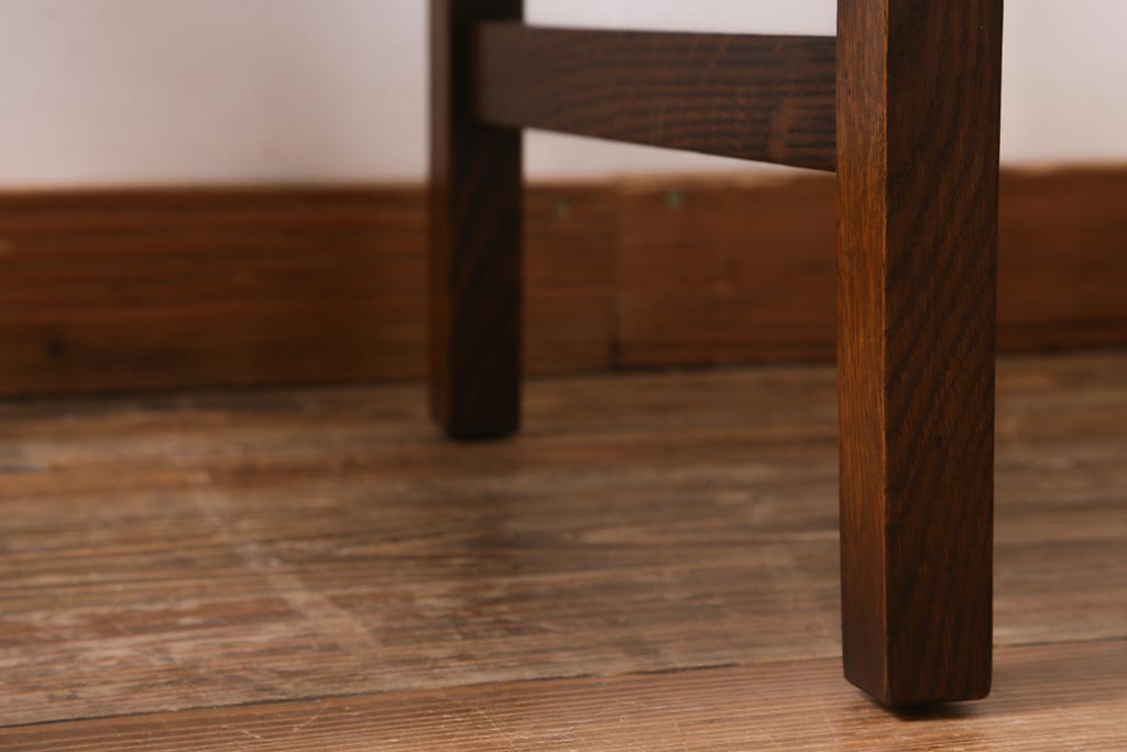 中古　アメリカ　Stickley(スティックレー、スティックレイ)社　象嵌入り　ミッションスタイル　サイドチェア(椅子、ダイニングチェア)(R-038608)