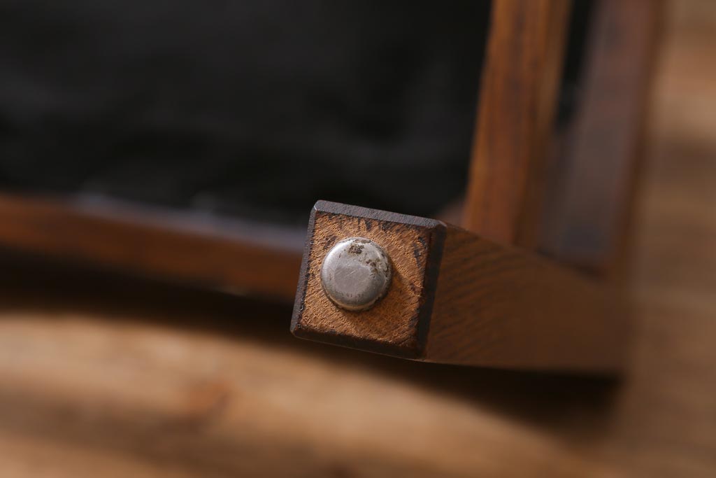 中古　アメリカ　Stickley(スティックレー、スティックレイ)社　象嵌入り　ミッションスタイル　サイドチェア(椅子、ダイニングチェア)(R-038608)