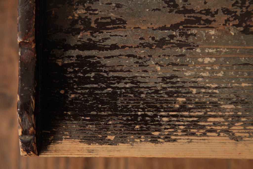 アンティーク家具　和製アンティーク　昭和初期　古い木の質感が味わい深い小振りな収納棚(棚、書類棚)(R-038637)