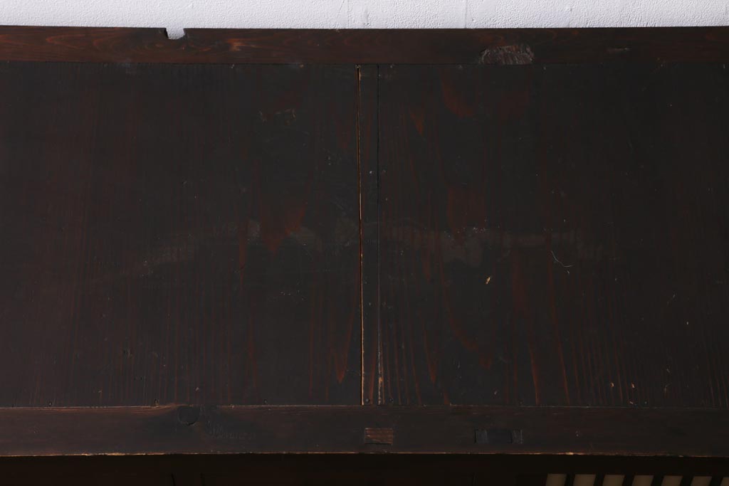 アンティーク家具　和製アンティーク　明治大正期　ヒノキ材　和の風情漂う水屋サイドボード(水屋箪笥、収納棚)(R-038639)