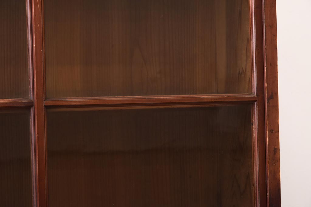 アンティーク家具　和製アンティーク　大正昭和初期　昔懐かしい雰囲気漂う本箱(収納棚、戸棚、キャビネット)(R-038713)