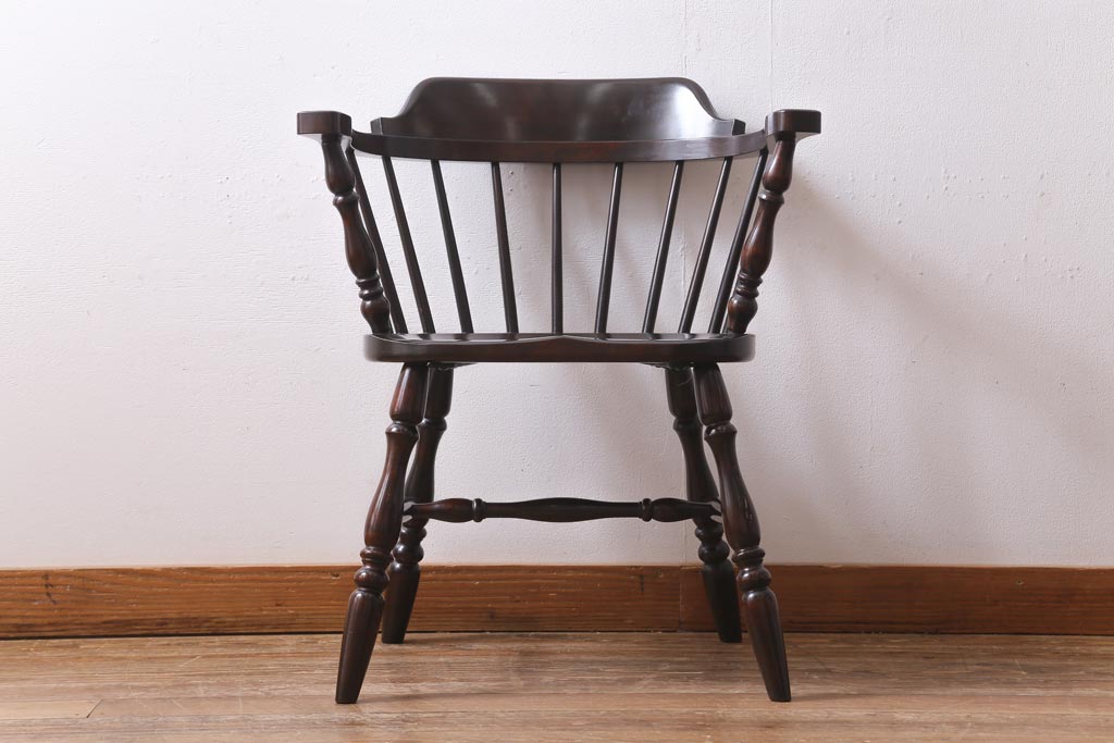 中古　松本民芸家具　ローバックの#91型キャプテンチェア(アームチェア、椅子)(R-038780)