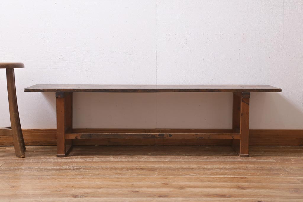 アンティーク家具　使い込まれた風合いが魅力的な文机(座机、飾り台)(R-038794)
