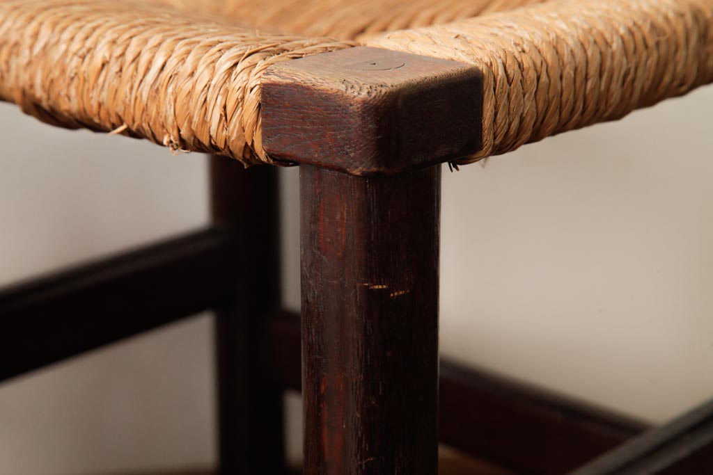 ビンテージ　松本民芸家具　初期モデル　ラッシスツール2脚セット(チェア、椅子)(R-038798)