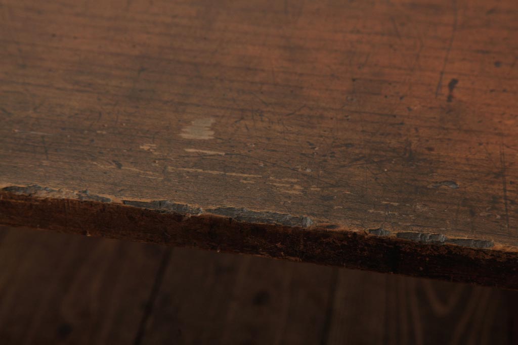 アンティーク家具　和製アンティーク　明治大正期　使い込まれた木の質感が味わい深い座机(文机、ローテーブル、飾り台)(R-038858)