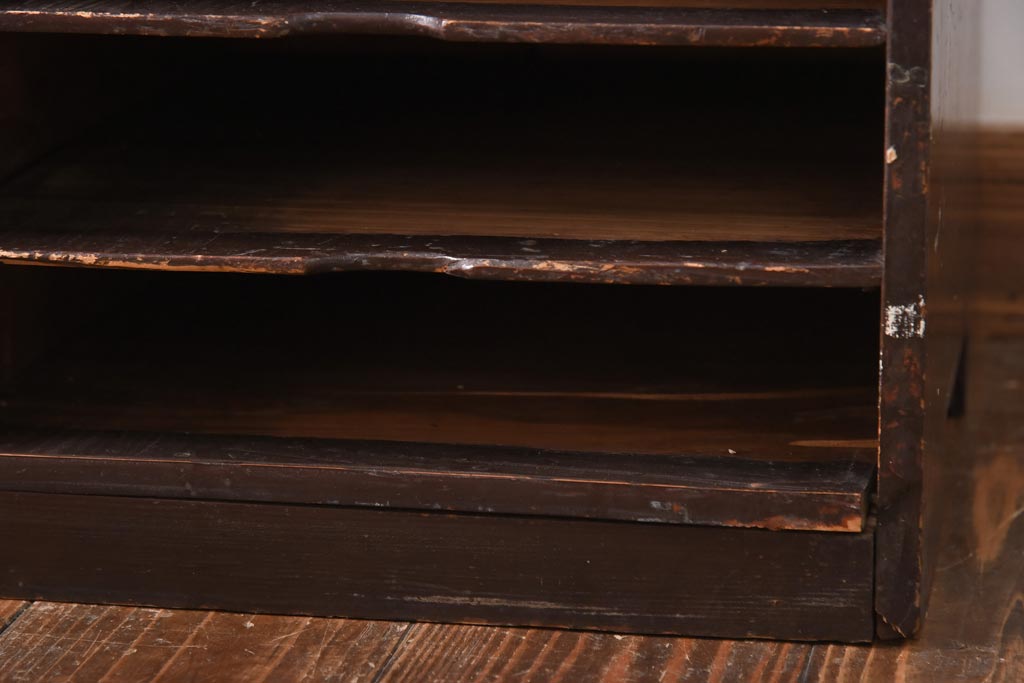 アンティーク家具　昭和初期　レトロな書類ケース(書類棚、収納棚)(R-038873)