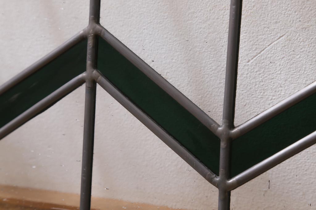 アンティーク建具 古建具リメイク オリジナルペイント ジグザク