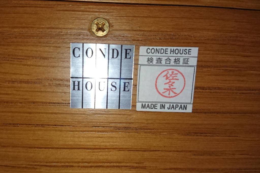 中古美品　CONDE HOUSE(カンディハウス)　引き出し付きのテーブルの5人用ダイニングセット(ダイニングテーブル、ダイニングチェア)(R-038918)