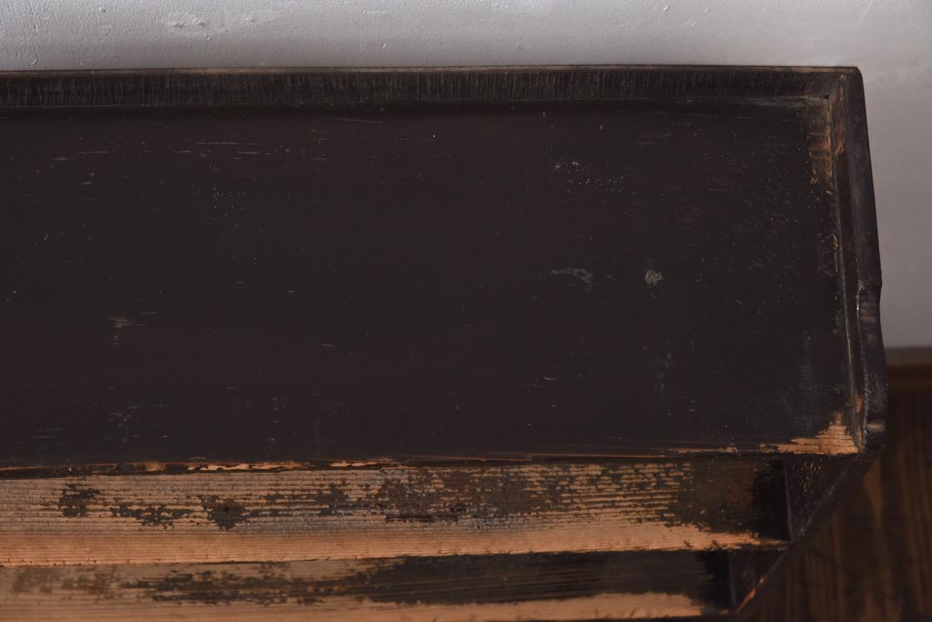 アンティーク家具　和製アンティーク　古い木肌が味わい深い本棚(オープンラック、飾り棚、陳列棚)(R-038923)